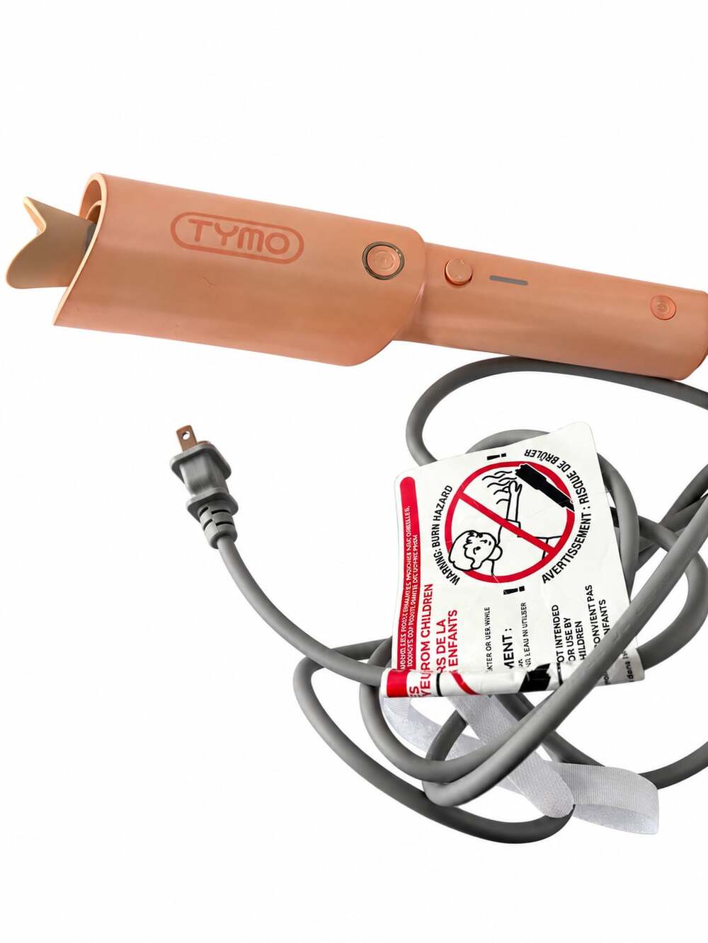 Tymo Curlpro Automatic Rotating Curling Iron Peach Hair Styler